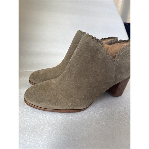 Jack Rogers Marianne Suede Ankle Booties Brown Women's 10M - Picture 15 of 16